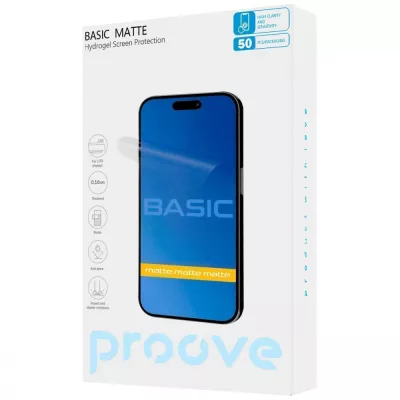 Захисна гідрогелева плівка Proove Hydrogel Screen Protection BASIC Matte