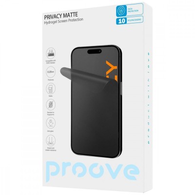 Захисна гідрогелева плівка Proove Hydrogel Screen Protection PRIVACY Matte
