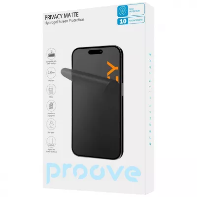 Захисна гідрогелева плівка Proove Hydrogel Screen Protection PRIVACY Matte