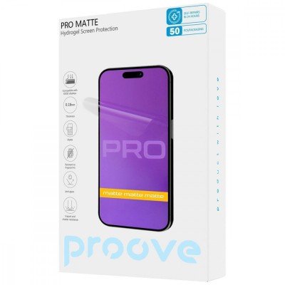 Захисна гідрогелева плівка Proove Hydrogel Screen Protection PRO Matte