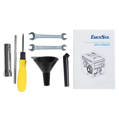 Генератор бензиновий інверторний EnerSol, 230В, 1 фаза, 3/3.3кВт, ручний стартер, 25кг
