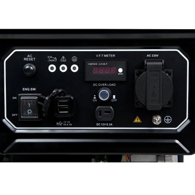 Генератор бензиновий інверторний EnerSol, 230В, 1 фаза, 3/3.3кВт, ручний стартер, 25кг