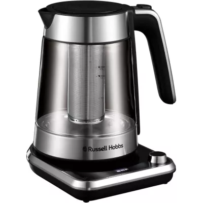 Електрочайник Russell Hobbs Attentiv Kettle, 1.7л, Strix, скло, база зі сховищем для шнура, сірий (26200-70)