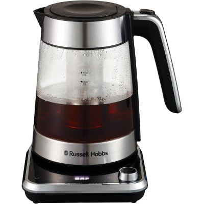Електрочайник Russell Hobbs Attentiv Kettle, 1.7л, Strix, скло, база зі сховищем для шнура, сірий (26200-70)
