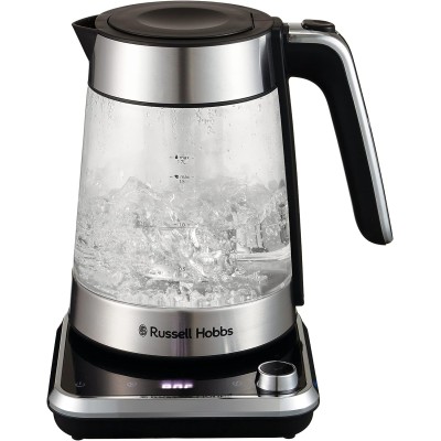 Електрочайник Russell Hobbs Attentiv Kettle, 1.7л, Strix, скло, база зі сховищем для шнура, сірий (26200-70)