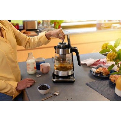 Електрочайник Russell Hobbs Attentiv Kettle, 1.7л, Strix, скло, база зі сховищем для шнура, сірий (26200-70)