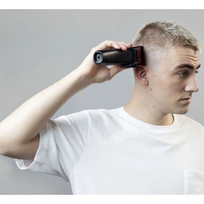 Машинка для стриження Remington E51 Easy Fade Hair Clipper, мережа+акум., роторний мотор, насадок-3, кейс, титан.напил., чорн-бі