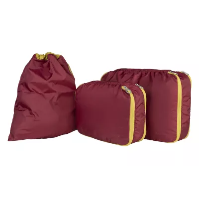 Набір чохлів для пакування одяу, Tucano Piego Travel 2+1, нейлон, бордо (BPI-SET-BX)