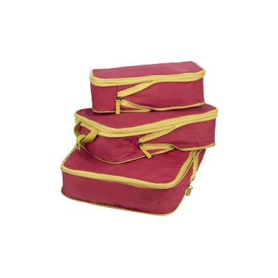 Набір чохлів для пакування одяу, Tucano Pigio Travel 3 в 1, нейлон, бордо (BPG-SET-BX)