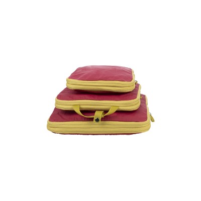 Набір чохлів для пакування одяу, Tucano Pigio Travel 3 в 1, нейлон, бордо (BPG-SET-BX)