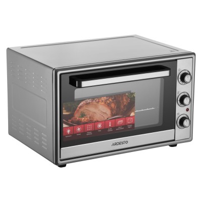Піч електрична ARDESTO, 60л, 2000Вт, механіч., конвекція, подвійне скло, сірий (MEO-F60CDG)