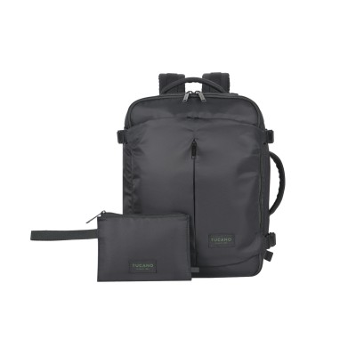 Рюкзак дорожній Tucano TUGO Premium CABIN 16", 23л, чорний (BKTUGP-M-BK)