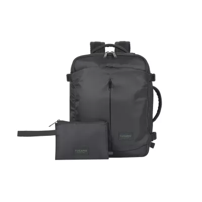 Рюкзак дорожній Tucano TUGO Premium CABIN 16", 23л, чорний (BKTUGP-M-BK)