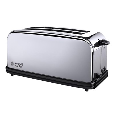Тостер Russell Hobbs Chester 1600Вт, довгі слоти на 4 тости, метал, сріблястий (23520-56)