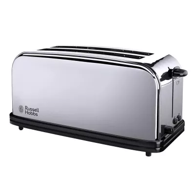 Тостер Russell Hobbs Chester 1600Вт, довгі слоти на 4 тости, метал, сріблястий (23520-56)