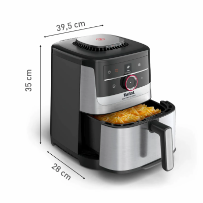 Мультипіч Tefal Easy Fry Silence Smart, 1670Вт, чаша-5л, сенсорне керув., 55 програм, пластик, сірий (EY572DE1)