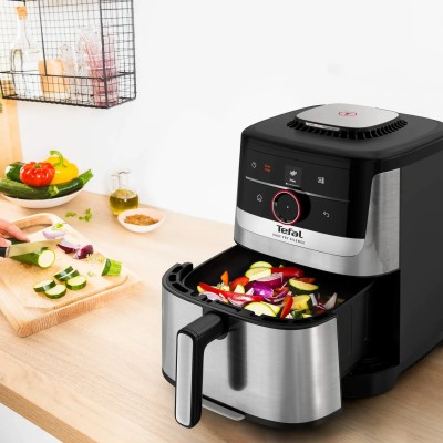 Мультипіч Tefal Easy Fry Silence Smart, 1670Вт, чаша-5л, сенсорне керув., 55 програм, пластик, сірий (EY572DE1)