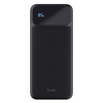 Акумулятор портативний літій-іонний power bank Trust Avala, 10000мА·год, 2хUSB-A/USB-C, 20W, PD/QC 3.0, чорний (25882_TRUST)