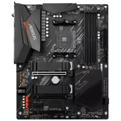 Материнська плата GIGABYTE B550 AORUS ELITE AX V2 sAM4 B550 4xDDR4 M.2 HDMI DP Wi-Fi BT ATX (B550_AORUS_ELITE_AX_V2)