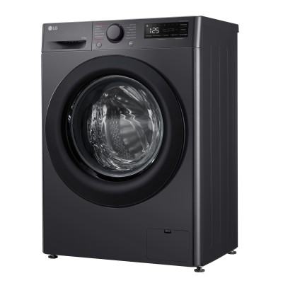 Прально-сушильна машина LG фронтальна, 9(5)кг, 1200, A, пара, 48см, дисплей, пара, інвертор, чорний (F2R5FG6J)