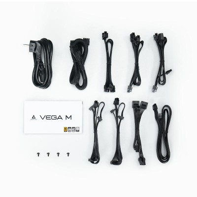 Блок живлення CHIEFTEC Vega M (1000W), >90%, 80+ Gold, 135мм FDB, 1xMB 24pin(20+4), 2xCPU 8pin(4+4), 3xMolex, 6xSATA, 4xPCIe 8pi