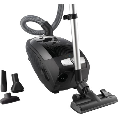 Пилосос Gorenje мішковий, 800Вт, конт пил -3л, HEPA, телескоп трубка, чорний (VCE21ECBK)
