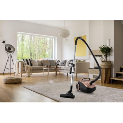 Пилосос Gorenje мішковий, 850Вт, конт пил -3л, HEPA, телескоп трубка, бронзовий (VCE22G6HCO)