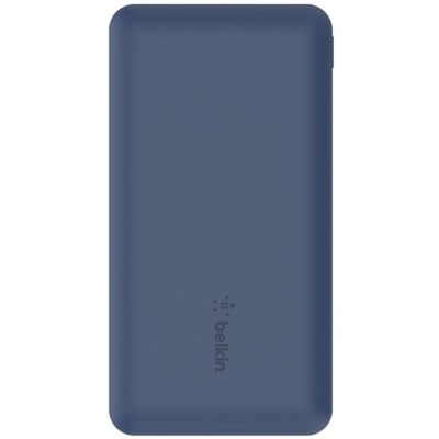 Акумулятор портативний літій-іонний Power Bank Belkin 10000мА·год, 15Вт, 2хUSB-A/USB-C, блакитний (BPB011BTBL)