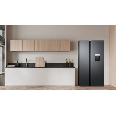 Холодильник TCL SBS, 177х92х63см, 2 дв., Х- 322л, М- 181л, A++, NF, диспенсер, нерж (RP503SXE1UA)