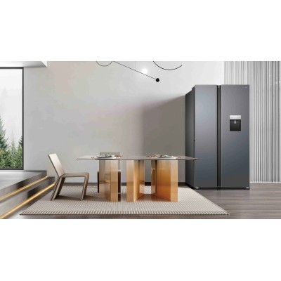 Холодильник TCL SBS, 177х92х63см, 2 дв., Х- 322л, М- 181л, A++, NF, диспенсер, нерж (RP503SXE1UA)