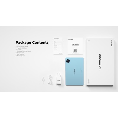 Планшет Doogee U11 11" 4/128ГБ, 8580мА•г, Android, сірий