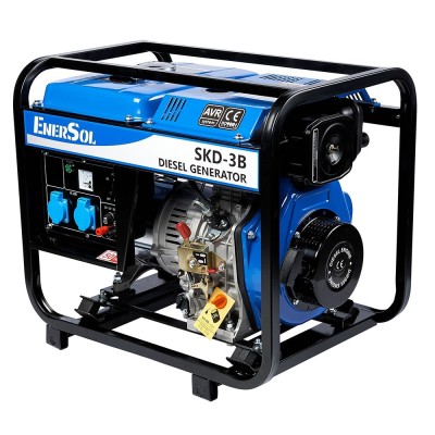 Генератор дизельний EnerSol SKD-3B, 230В, 2.8/3кВт, ручний стартер, 85кг