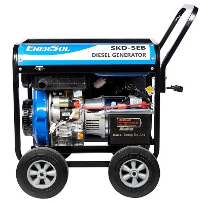Генератор дизельний EnerSol, 230В, 1 фаза, 4.6/5кВт, електростартер, 111кг