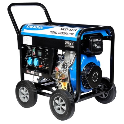 Генератор дизельний EnerSol, 230В, 1 фаза, 4.6/5кВт, електростартер, 111кг