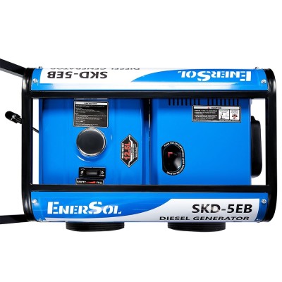 Генератор дизельний EnerSol, 230В, 1 фаза, 4.6/5кВт, електростартер, 111кг
