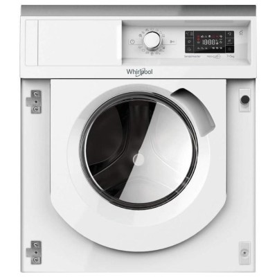 Прально-сушильна машина Whirlpool вбудована фронтальна, 7(5)кг, 1400, A+++, 60см, дисплей, пара, інвертор, білий (BIWDWG75148UA)