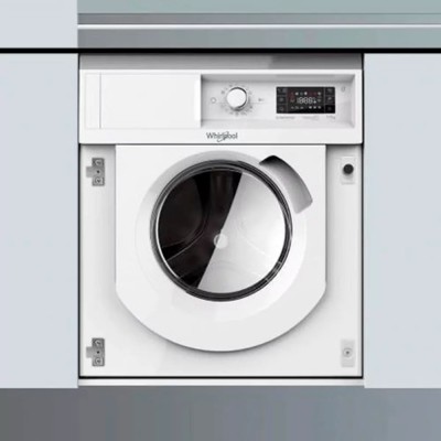 Прально-сушильна машина Whirlpool вбудована фронтальна, 7(5)кг, 1400, A+++, 60см, дисплей, пара, інвертор, білий (BIWDWG75148UA)