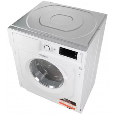 Прально-сушильна машина Whirlpool вбудована фронтальна, 7(5)кг, 1400, A+++, 60см, дисплей, пара, інвертор, білий (BIWDWG75148UA)