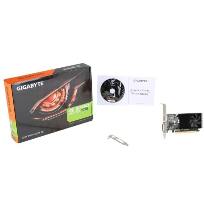 Вiдеокарта GIGABYTE GeForce GT 1030 2GB GDDR4 Low Profile Silent (GV-N1030D4-2GL)