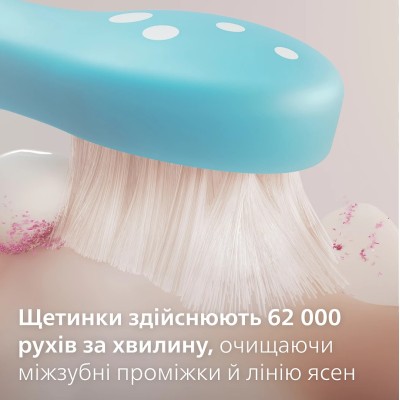 Зубна електрощітка PHILIPS Дитяча електрична зубна щітка Sonicare HX6352/11
