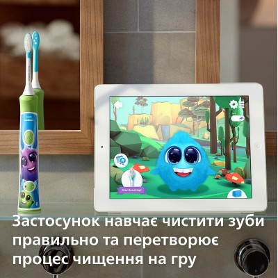 Зубна електрощітка PHILIPS Дитяча електрична зубна щітка Sonicare HX6352/11