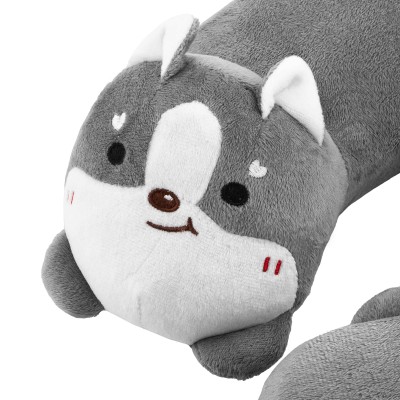 Подушка для шиї ARDESTO Travel Grey Cat 28х28см, поліуретанова піна, поліефірне поліпропіленове волокно, сірий (ART3034NEP)