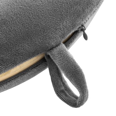 Подушка для шиї ARDESTO Travel Grey Cat 28х28см, поліуретанова піна, поліефірне поліпропіленове волокно, сірий (ART3034NEP)