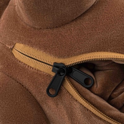 Подушка-трансформер для шиї ARDESTO Travel Сute Dog 30х30см, полістиролові кульки, коричневий (ART3035NEP)