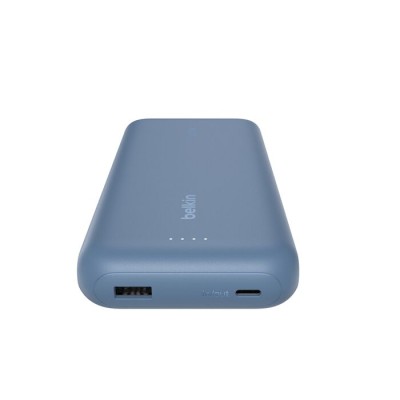 Акумулятор портативний літій-іонний Power Bank Belkin 20000мА·год, 30Вт, з інтегрованим кабелем USB-C, синій (BPB024HQBL)