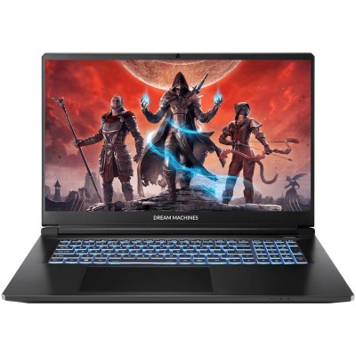 Ноутбук Dream Machines RT5060-17 17.3FHD IPS, AMD AI 7 350, 32GB, F2TB, NVD5060-8, DOS, чорний (RT5060-17UA25)