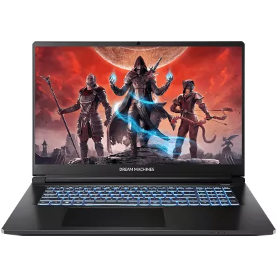 Ноутбук Dream Machines RT5060-17 17.3FHD IPS, AMD AI 7 350, 32GB, F2TB, NVD5060-8, DOS, чорний (RT5060-17UA25)