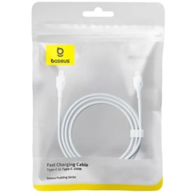 Кабель Baseus Type-C/Type-C 100W 2m (P10355702221-01) білий