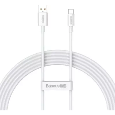 Кабель Baseus USB-Type-C 100W 2m (P10320102214-03) білий