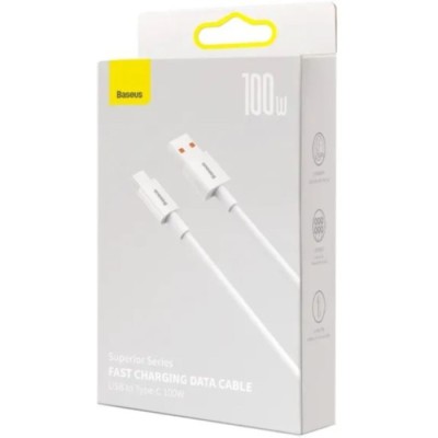 Кабель Baseus USB-Type-C 100W 2m (P10320102214-03) білий